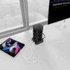 Wieża zasilająca Perys 12x Gniazdo + 3x USB 3.8A + 3x USB-C | Przedłużacz pionowy 2m z zabezpieczeniem przeciwprzepięciowym