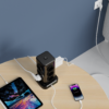 Wieża zasilająca Perys 12x Gniazdo + 3x USB 3.8A + 3x USB-C | Przedłużacz pionowy 2m z zabezpieczeniem przeciwprzepięciowym